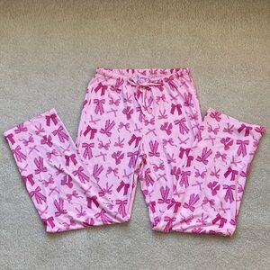 Charming Princess Pink Bow Bliss Print Women's Lounge Pants